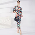 Women's V-Neck Batwing Sleeve Evening Dress