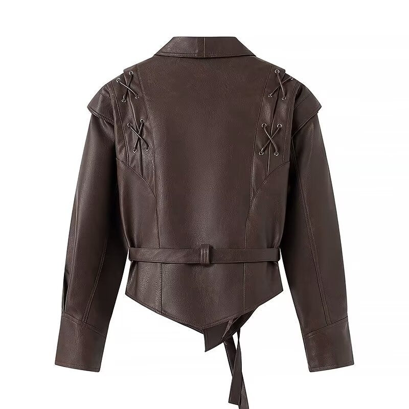Women's Maillard PU Leather Jacket
