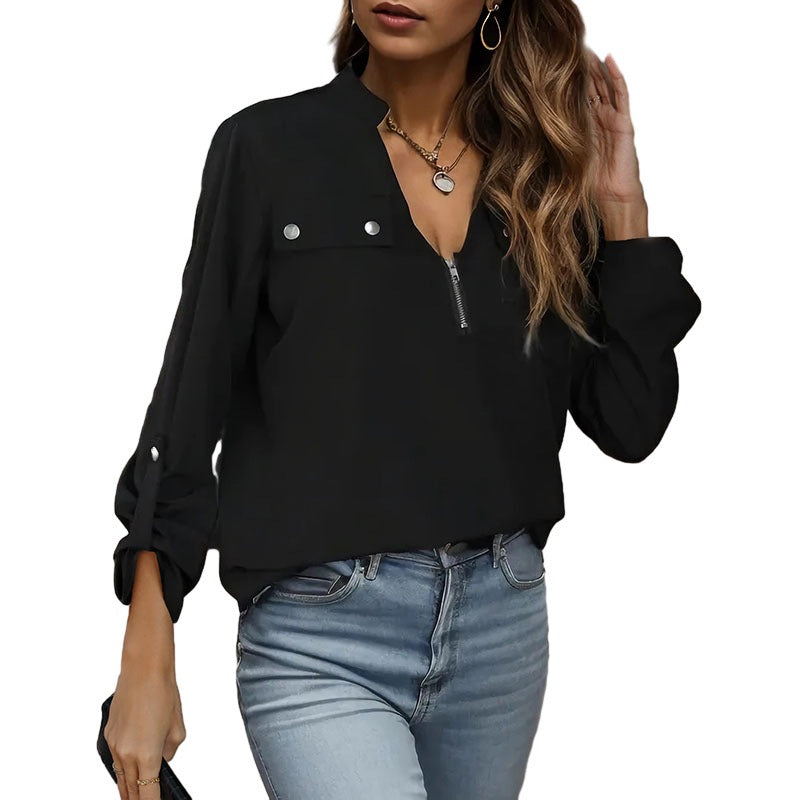 Classic Long Sleeve Pullover Top
