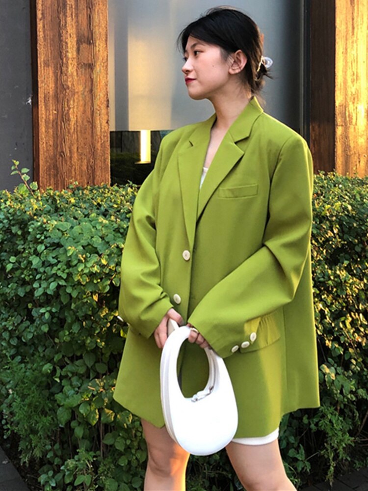 Oversized Long Blazer Jacket – Women's