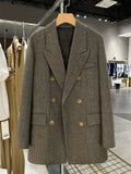 Double-Breasted Vintage Winter Blazer