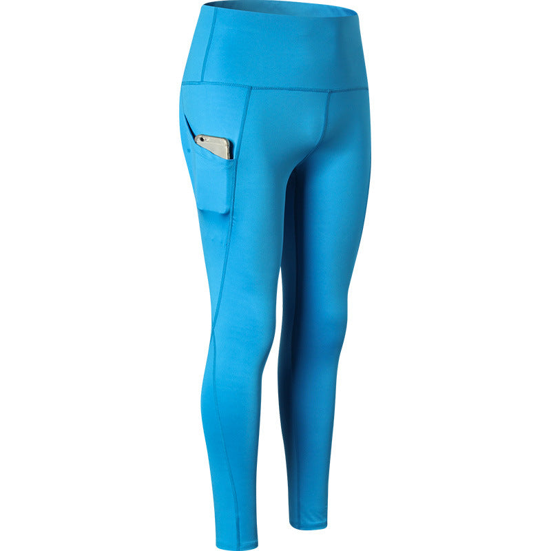 High-Waisted Yoga Pants with Side Pockets