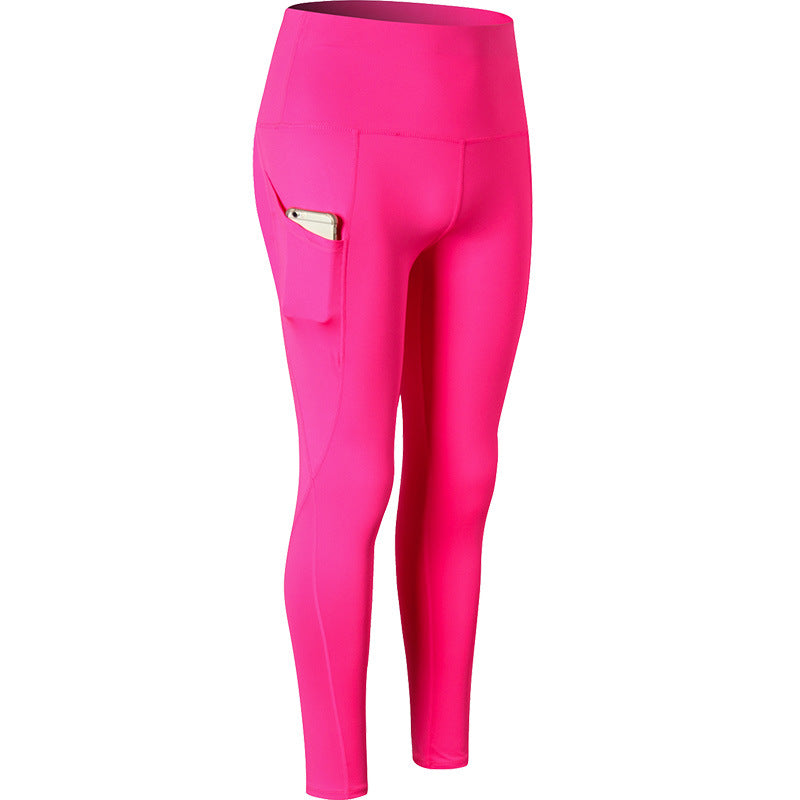 High-Waisted Yoga Pants with Side Pockets