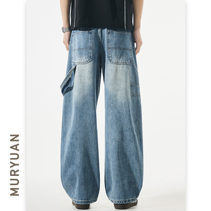 Street Style Men's Cargo Pants Denim Pants
