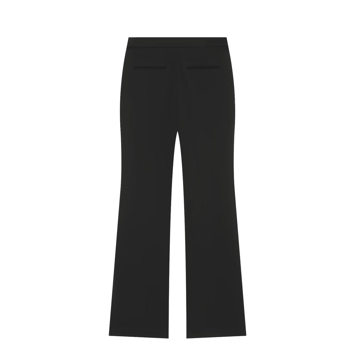 Pocket pleated suit jacket flared pants set for women