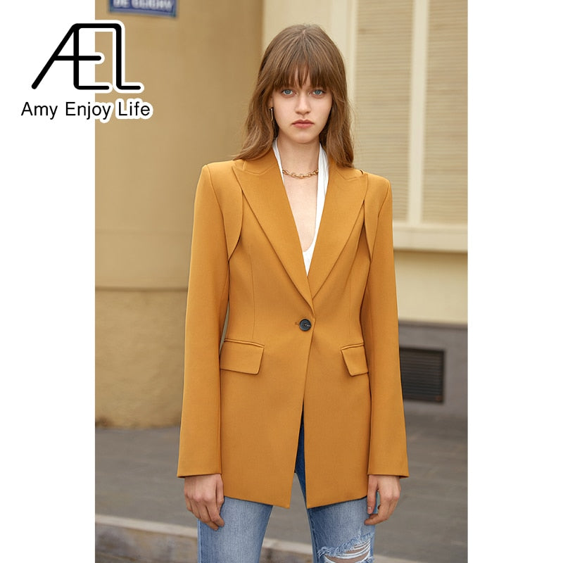Slim Fit Office Blazer for Women
