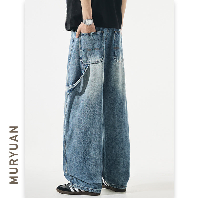 Street Style Men's Cargo Pants Denim Pants
