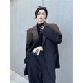 Zadily  Spring New In Gradient Loose Women Blazer Streetwear Oversize Long Sleeve Ladies Suit Winter Female Blazers