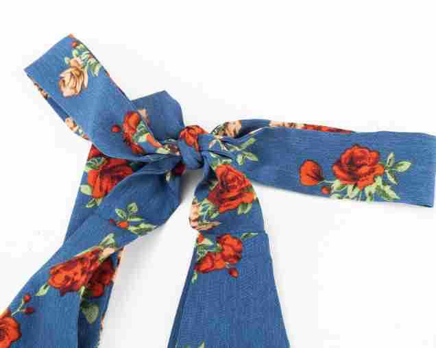 Hanging neck floral dress for women