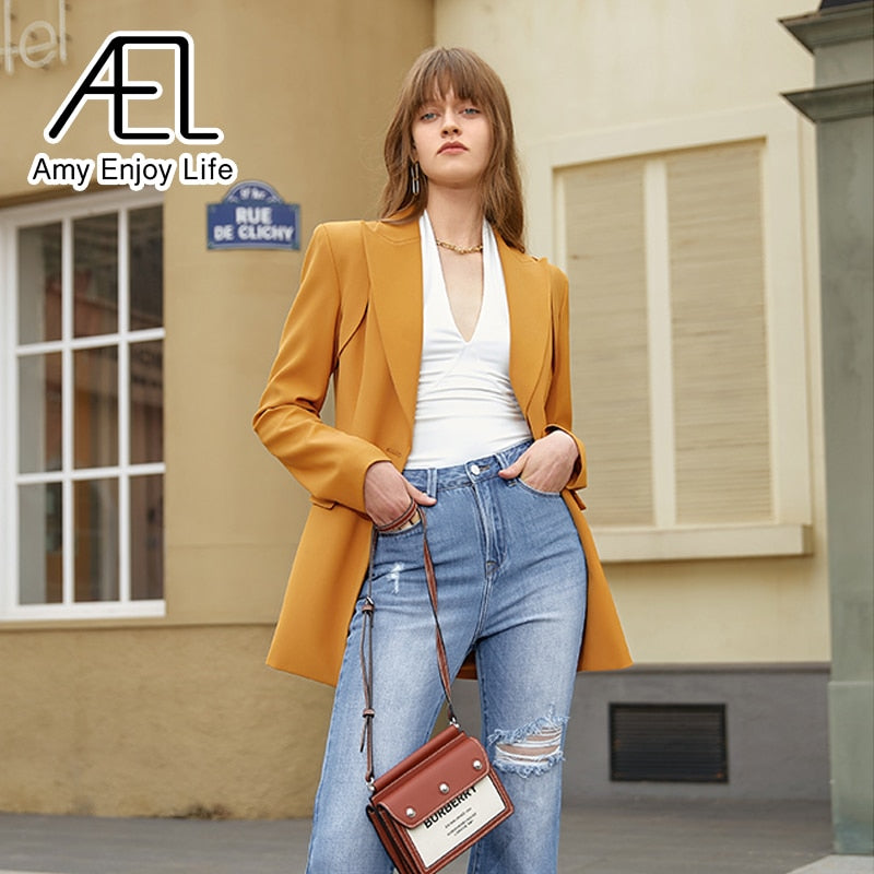 Slim Fit Office Blazer for Women
