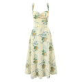 Floral lace patchwork camisole dress