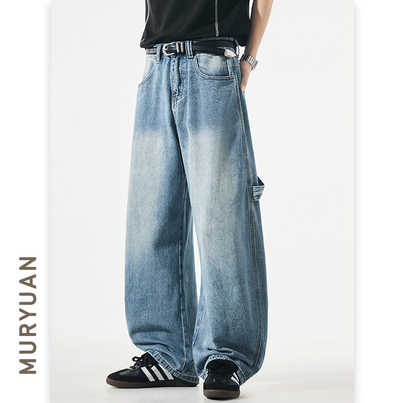 Street Style Men's Cargo Pants Denim Pants
