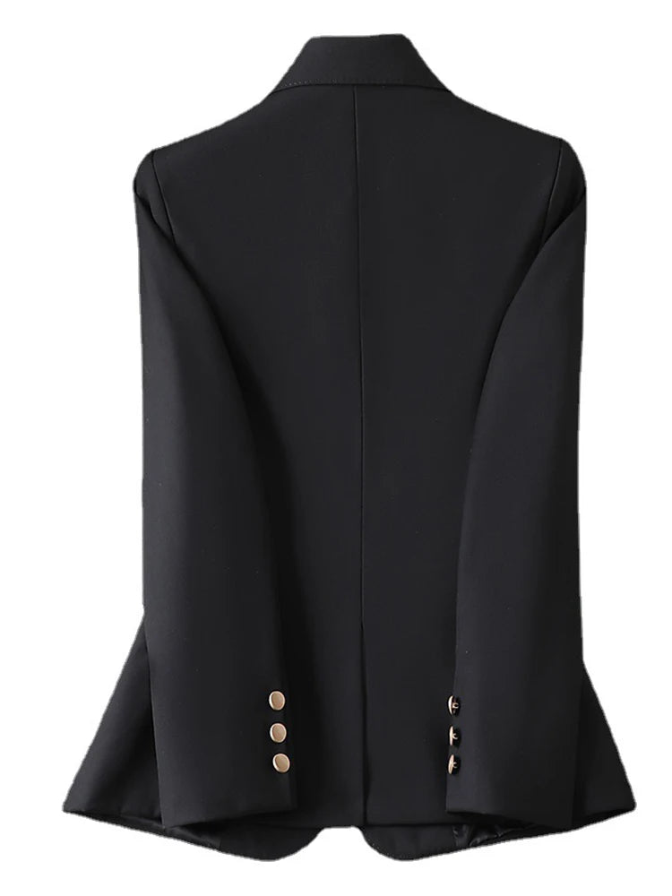 Women's Clothing Office Lady Long Sleeve Blazer Jacket For Women Fashion Suits Coats Female Autumn Brown Tops