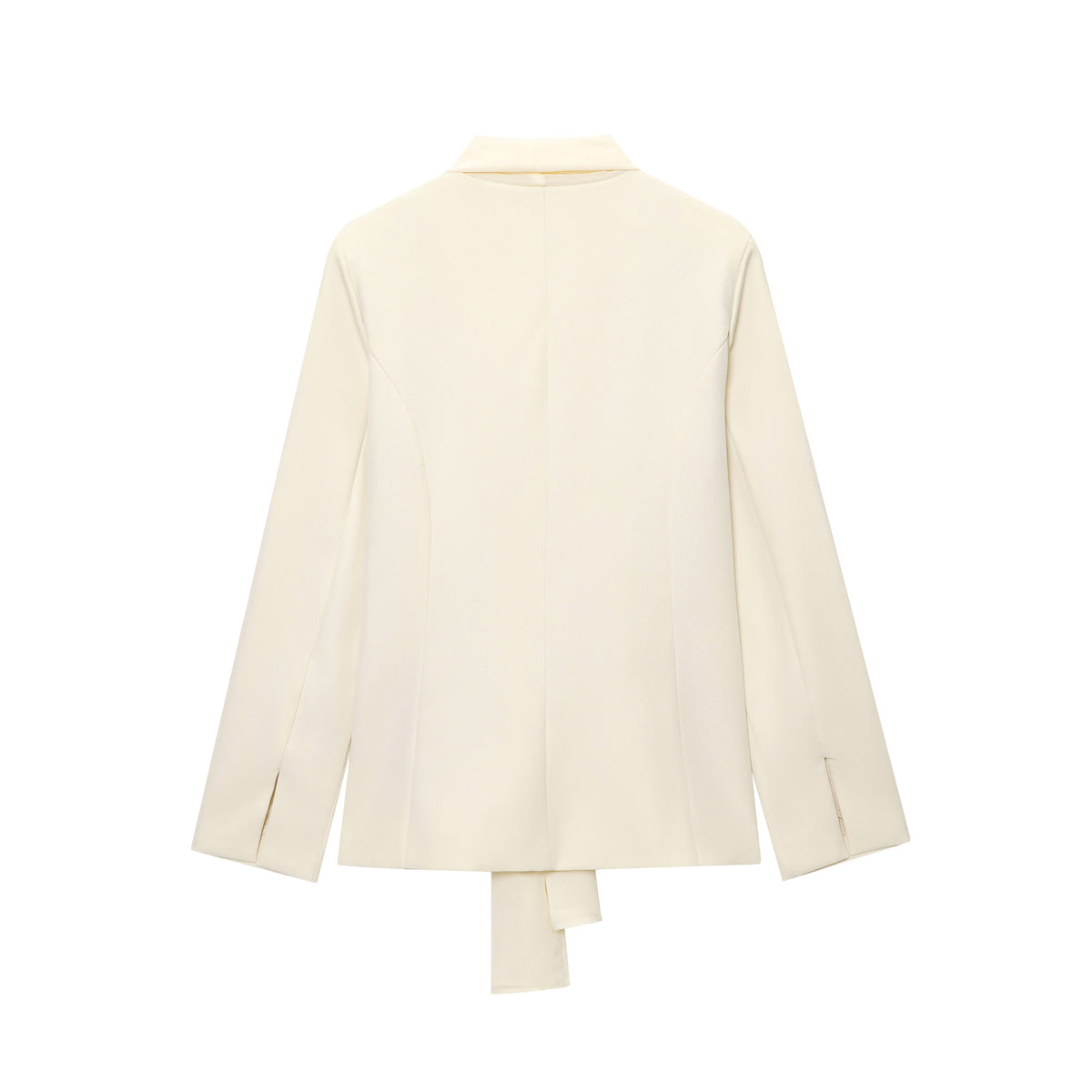 Women's Thin Scarf Lapel Blazer + Straight Leg Pants