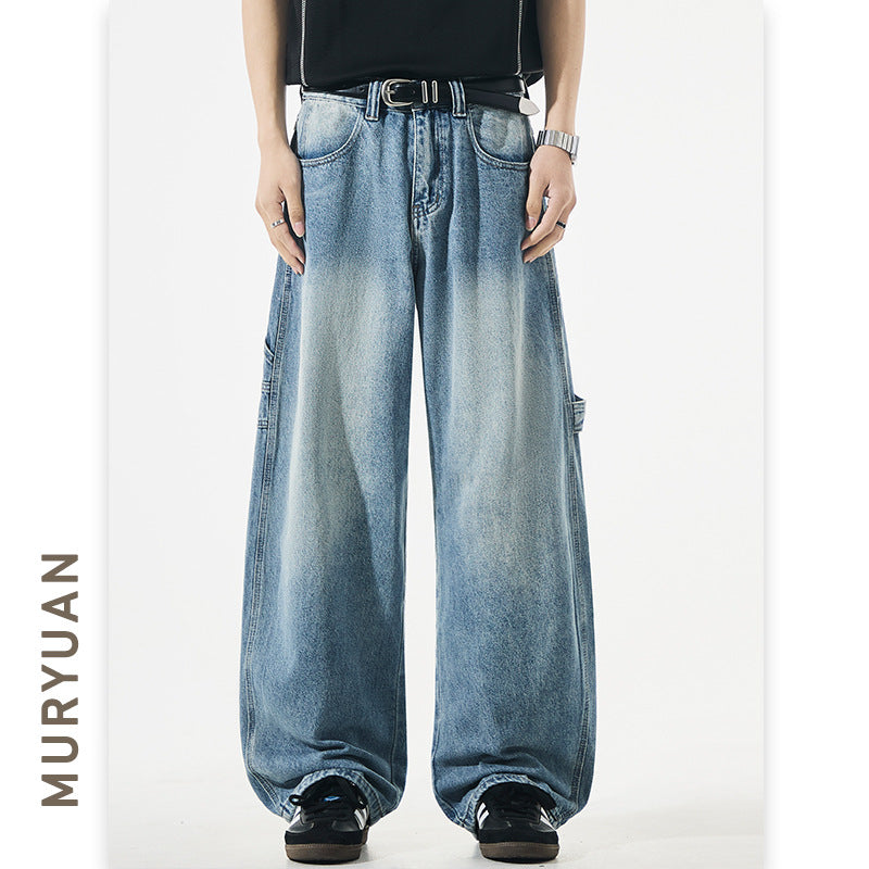 Street Style Men's Cargo Pants Denim Pants