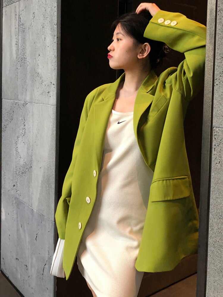 Oversized Long Blazer Jacket – Women's