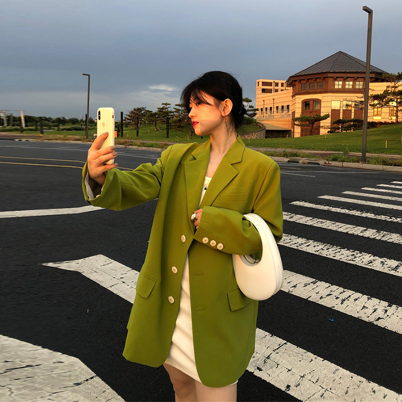 Oversized Long Blazer Jacket – Women's