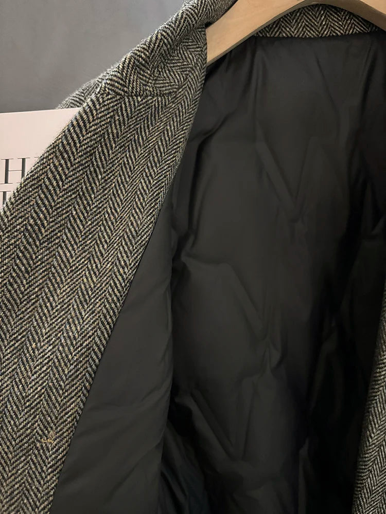 Double-Breasted Vintage Winter Blazer