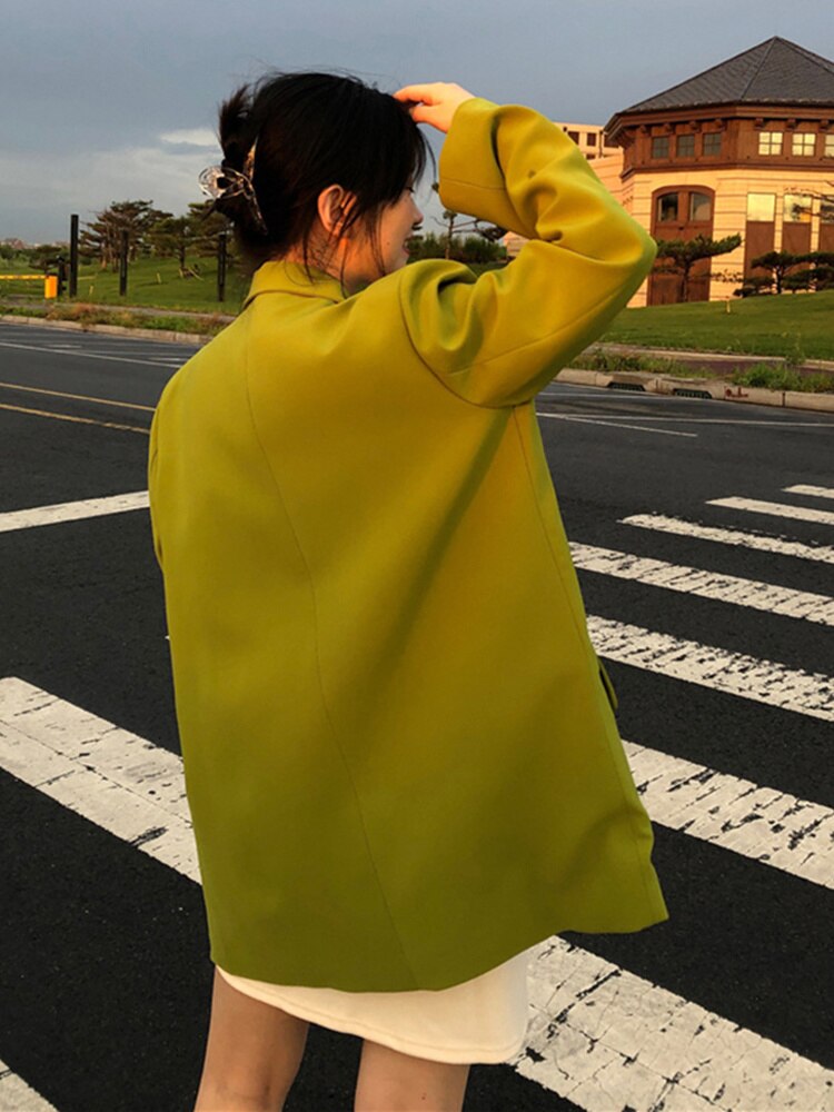 Oversized Long Blazer Jacket – Women's