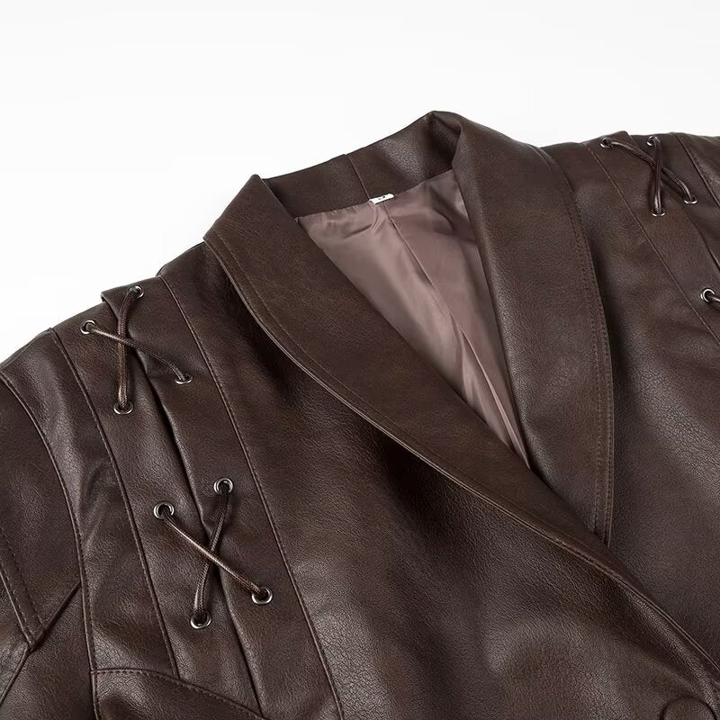Women's Maillard PU Leather Jacket
