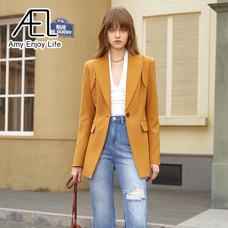 Slim Fit Office Blazer for Women