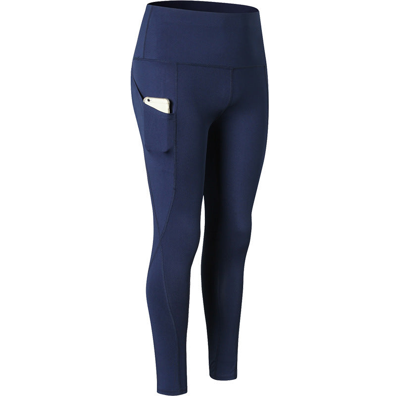 High-Waisted Yoga Pants with Side Pockets